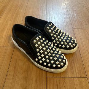 Valentino Garavani Rockstud Leather Slip On Sneakers Size US 7